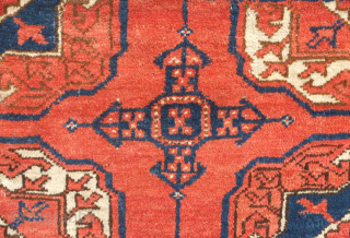 Tekke rug, 19th century.  Sweet floppy feel and an atypical tree of life design in the main border. The width and height of the gols are about even making for a  ...