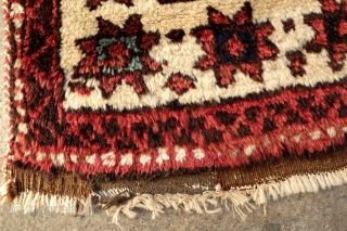 Shavak Kurdish Rug, 4th Quarter of 19th Century. All good natural dyes.  A real tribal rug in beautiful soft wool with good pile.  Uniform weave characteristic of Shavak weaving.   ...