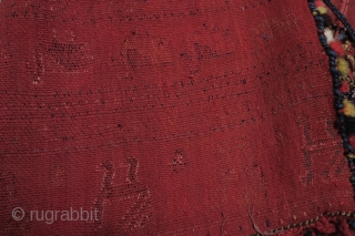 Qashqai Horse Cover, Late 19th Century, Good colors and chickens, Maximum length and width 163 cm X 52 cm.              