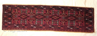 Saryk Torba, kejebe design. Late 19th century. Great condition. Fine and tight weave.  The kejebe design bears a spiritual significance and one can argue one of the more powerful designs in  ...