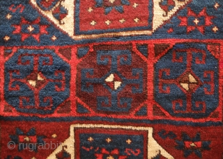 Savak Kurdish Rug, Late 19th Century.  Great size for these usually longer rugs.  Wonderful soft wool and good even weave typical of Savak (Shavak) rugs. In excellent condition.  101  ...