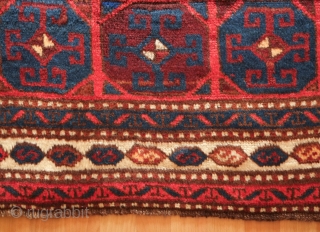 Savak Kurdish Rug, Late 19th Century.  Great size for these usually longer rugs.  Wonderful soft wool and good even weave typical of Savak (Shavak) rugs. In excellent condition.  101  ...