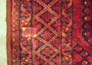 Ersari main rug, 1900 or so.  Excellent pile and soft as lamb's wool.  Note the green in the inner border.  One small repair in the 12th image.  215  ...