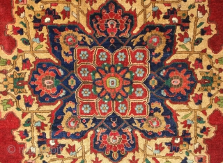 Taspinar Rug, Early 20th Century. Fantastic Heriz-like composition with highly detailed motifs.  Excellent saturated colors and soft wool like lamb's wool. A few parts of the selvedges have been redone and  ...