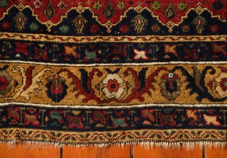 Taspinar Rug, Early 20th Century. Fantastic Heriz-like composition with highly detailed motifs.  Excellent saturated colors and soft wool like lamb's wool. A few parts of the selvedges have been redone and  ...