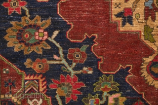 Taspinar Rug, Early 20th Century. Fantastic Heriz-like composition with highly detailed motifs.  Excellent saturated colors and soft wool like lamb's wool. A few parts of the selvedges have been redone and  ...