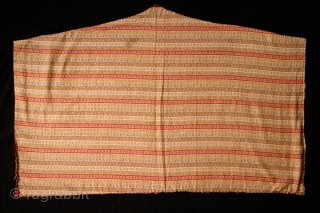 Yomut Broadcloth Applique Asmalyk, 4th quarter of the 19th Century. Wool felt applique. Wonderful graffic. Natural dyes in green, deep indigo, red, brown and cotton gauze highlights in yellow. In very good  ...