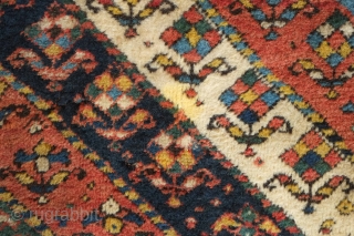 Genje rug, 3rd quarter of the 19th century.  Thick pile.  At least six colors. A couple of small holes and small spots here and there.  The rug is complete.  ...