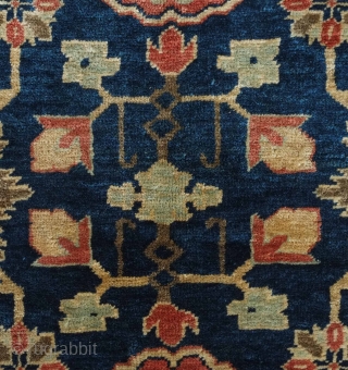 Kuba rug, 19th century. Fine, velvet-like feel.  Mellow tones.  Wonderfully drawn Afshan design scheme.  128 x 193 cm            