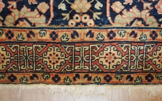 Kuba rug, 19th century. Fine, velvet-like feel.  Mellow tones.  Wonderfully drawn Afshan design scheme.  128 x 193 cm            