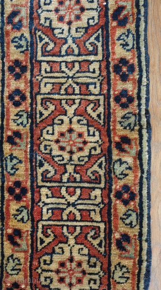 Kuba rug, 19th century. Fine, velvet-like feel.  Mellow tones.  Wonderfully drawn Afshan design scheme.  128 x 193 cm            