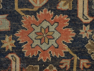 Kuba rug, 19th century. Fine, velvet-like feel.  Mellow tones.  Wonderfully drawn Afshan design scheme.  128 x 193 cm            