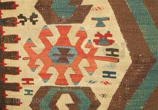 Aksaray Kilim, First quarter of the 19th century or so.  Fantastic graphics and colors.  Excellent condition.  82 x 384 cm          