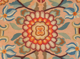 Bessarabian kilim, 1870-80s or so.  Excellent color combination in earthy tones.  It has a couple of very small holes.  An exquisite example of the type.  197 x 296  ...