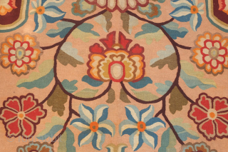 Bessarabian kilim, 1870-80s or so.  Excellent color combination in earthy tones.  It has a couple of very small holes.  An exquisite example of the type.  197 x 296  ...