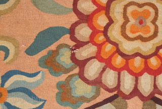 Bessarabian kilim, 1870-80s or so.  Excellent color combination in earthy tones.  It has a couple of very small holes.  An exquisite example of the type.  197 x 296  ...
