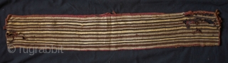 Incan Period Belt Bag.  This soft camelid wool belt bag is from the southern coastal region of Peru from the Chuquisaca culture. Wonderful colors and although damaged, a wonderful and very  ...