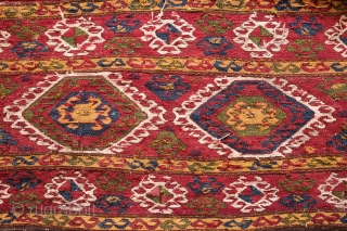 Caucasian Mafrash. Possibly Karabagh. Third to Fourth quarter of the 19th Century. Wonderful deeply saturated natural colors. Archaic hooked medallions.  It is in great condition. A wonderful piece for a collection.  ...
