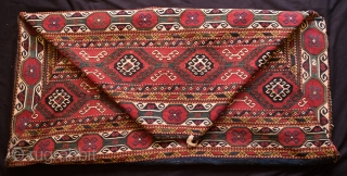 Caucasian Mafrash. Karabagh. Third to Fourth quarter of the 19th Century. All saturated natural colors. It is in great condition. A wonderful piece for a collection. Long side: 47 x 103 cm,  ...