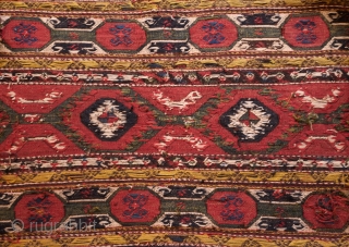 Caucasian Mafrash. Karabagh. Third to Fourth quarter of the 19th Century. All saturated natural colors. It is in great condition. A wonderful piece for a collection. Long side: 47 x 103 cm,  ...