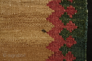 Qashqa'i small sofreh, 3rd to 4th quarter of 19th century. It may be what is referred to as a tea sofreh for use for a tea service. Fantastic saturated natural colors. Eight  ...