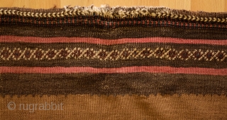 Kamu Sofreh, 4th Quarter of 19th Century. Possibly a Sofreh-ye ard, a sofreh for catching flour from the mill.  The central ground is camel wool.  The weave is quite fine.  ...