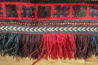 Baluch Balisht, 1st quarter of 20th century. Fantastic workmanship.  Great care taken in the making of this piece.  The materials are all of exceptional quality.  Soft wool, wonderful purple  ...