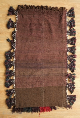 Baluch Balisht, 1st quarter of 20th century. Fantastic workmanship.  Great care taken in the making of this piece.  The materials are all of exceptional quality.  Soft wool, wonderful purple  ...