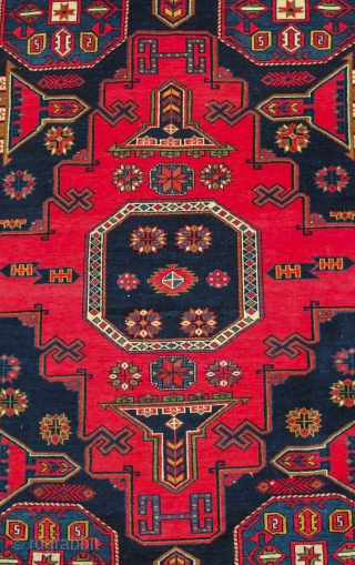 Konagend rug, 1900 or so.  This rug has wonderful sharp colors and appears to have come straight out of a dowry chest.  The weave is fine and condition is excellent.  ...