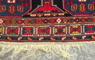 Konagend rug, 1900 or so.  This rug has wonderful sharp colors and appears to have come straight out of a dowry chest.  The weave is fine and condition is excellent.  ...