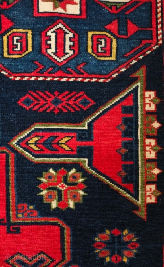 Konagend rug, 1900 or so.  This rug has wonderful sharp colors and appears to have come straight out of a dowry chest.  The weave is fine and condition is excellent.  ...