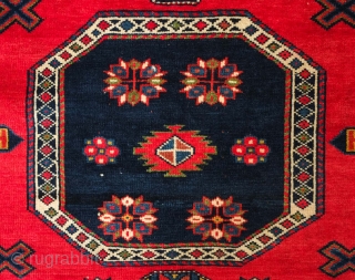 Konagend rug, 1900 or so.  This rug has wonderful sharp colors and appears to have come straight out of a dowry chest.  The weave is fine and condition is excellent.  ...