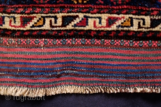 Qashqa'i Darreshuri bag face, Late 19th Century. Great composition and wonderful soft wool. Great workmanship in the enclosure area and selvedges. 51 x 60 cm        