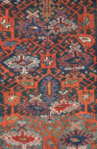 Dosemealti rug, 19th century. This rug has a rich apricot in the main field design and in tact kilim ends with a strip of olive green. A wonderful rather old example. A  ...