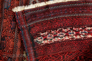 Afshar Kilim, Kalat area of Khorasan, Late 19th Century. Wonderful tribal weaving with the irregularities that come with it like the offsetting of a section of the border and the extra lines  ...