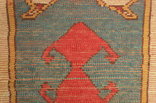 Lori Pambak Kazak rug, early to mid-20th century.  Good colors and overall good condition.  Evocative animal pelt-like central elongated centerpiece of this later type.  111 x 216 cm  