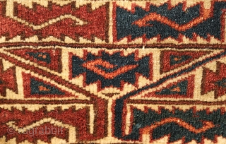 Yomut Jollar hanging, 19th century. All good colors in a silky sheen and excellent condition.  153 x 27 cm             