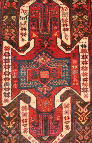 Sevan Armenian rug, dated to 1896. It also bears an Armenian inscription that may possibly be a place name but is as of yet undeciphered.  Great thick pile.  135 x  ...