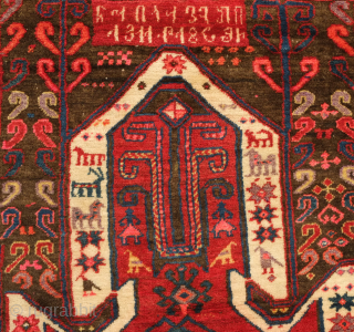 Sevan Armenian rug, dated to 1896. It also bears an Armenian inscription that may possibly be a place name but is as of yet undeciphered.  Great thick pile.  135 x  ...