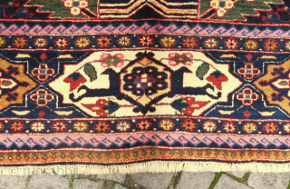 Shirvan cloud band carpet, early 20th century. This beauty is a real gem. The cloud band is finely drawn preserving the detailed style of early cloud band rugs. The colors and wool  ...