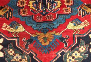 Shirvan cloud band carpet, early 20th century. This beauty is a real gem. The cloud band is finely drawn preserving the detailed style of early cloud band rugs. The colors and wool  ...