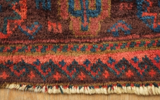 Timuri Baluch khorjin face, late 19th century. Wonderfully soft wool. 57 x 48 cm
                   