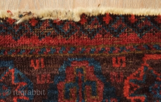 Timuri Baluch khorjin face, late 19th century. Wonderfully soft wool. 57 x 48 cm
                   