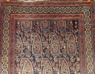 Antique Persian Malayer, circa 1900-1910, fresh from a Charlotte estate. 4'2" by 6'4".
                    