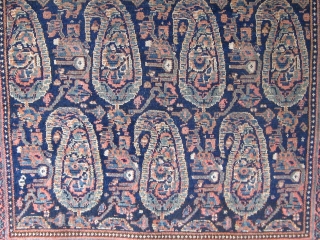 Antique Persian Malayer, circa 1900-1910, fresh from a Charlotte estate. 4'2" by 6'4".
                    