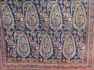 Antique Persian Malayer, circa 1900-1910, fresh from a Charlotte estate. 4'2" by 6'4".
                    