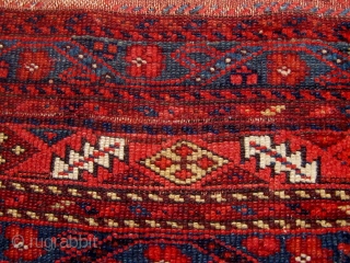 Last quarter of the 19th century Kurdish rug, all natural dyes, wool warps and wefts, flat-woven ends still present, in overall good condition with rewrapped selvages, some oxidation of the browns, very  ...