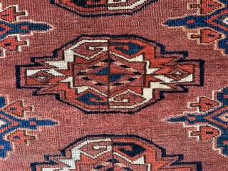 Antique classic Turkmen Yomud (Yomut) 9-gul chuval, in lovely condition.  All dyes appear natural.  Please ask for additional photos if needed.          