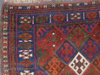 Antique Jaff Kurdish bag face.  Nothing to apologize for.  Original ends and sides.  All dyes appear natural, including a couple of shades of apricot.  Please ask for additional  ...