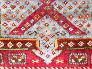 Antique Anatolian yastik.  19th Century.  All dyes natural.  Please ask for additional photos.                 